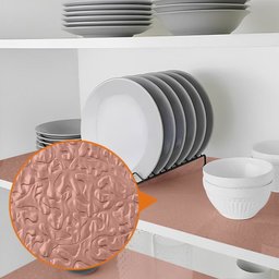 Papel de Parede Adesivo Cozinha Anti-oil Rose Gold Texturizado 500x60cm - 3