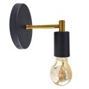 Ver imagem 2 de Kit 2 Arandelas Luminária Parede Cama Lavabo Sala Preto Ouro