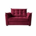 Ver imagem 5 de Sofá Alice 2 Lugares 140cm Bordô Suede Premium Pequeno