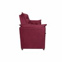 Ver imagem 7 de Sofá Alice 2 Lugares 140cm Bordô Suede Premium Pequeno