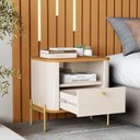 Ver imagem 2 de Mesa de Cabeceira Tucupí Slim Off Nature Dourado JB Bechara