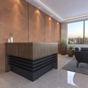 Ver imagem 1 de Balcão Tamburato Atendimento Recepção - Charuto/preto