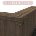 Ver mais imagens de Balcão Tamburato Atendimento Recepção - Charuto/preto