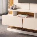 Ver imagem 5 de Painel TV 60" Home Astrea 160 cm Orgânico Portas em Detalhe Curvos H01- D'Rossi