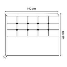 Cabeceira Casal Clean - 2 Cabeceira Casal Clean - 2