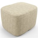 Ver imagem 3 de Poltrona de Amamentação com Balanço e Puff Orgânico Saori W01 Linho Bege - Lyam Decor