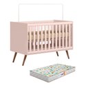 Ver imagem 2 de Berço Americano Q Encanto 3820 Retrô Rosa com Colchão Gazin – Qmovi