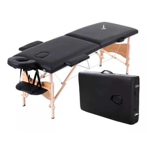 Maca Lorben Portátil Dobrável Estética Madeira Regulável Preto