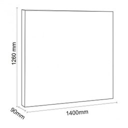 Cabeceira Casal Estofada Slim  - 3