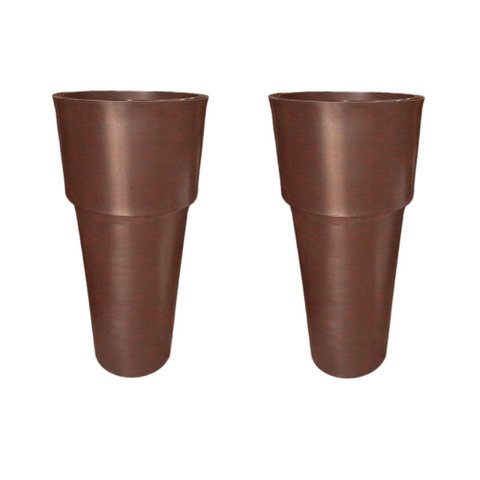 Kit 2 Vaso Plantar Lux 65x30 Decoração Hall Entrada Jardim Design Elegante