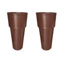 Ver imagem 1 de Kit 2 Vaso Plantar Lux 65x30 Decoração Hall Entrada Jardim Design Elegante