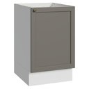 Ver imagem 1 de Balcão de Cozinha 50cm 1 Porta (sem Tampo) Branco/cinza Vik Madesa