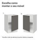 Ver imagem 4 de Balcão de Cozinha 50cm 1 Porta (sem Tampo) Branco/cinza Vik Madesa
