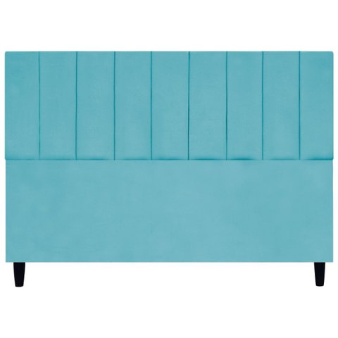 Cabeceira para Cama King 195 Cm Suede Azul Turquesa