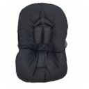 Ver imagem 4 de Capa para Bebê Conforto + Capota/ Protetor de Sol + Protetor de Cinto - Preto Liso
