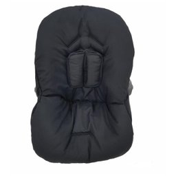 Capa para Bebê Conforto + Capota/ Protetor de Sol + Protetor de Cinto - Preto Liso - 4