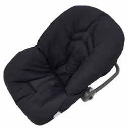Capa para Bebê Conforto + Capota/ Protetor de Sol + Protetor de Cinto - Preto Liso - 6