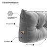 Almofada para Cabeceira Encosto Apoio Lombar Spot 140cm com Porta Celular Veludo - Desk Design - 5