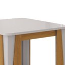 Ver imagem 6 de Conjunto de Mesa com 4 Cadeiras Opera Marrom/Marromle/Off White