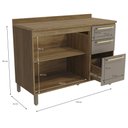 Ver imagem 4 de Armário de Cozinha Balcão 2 Portas e 3 Gavetas 120cm com Tampo e Pés M624 Botanic Kappesberg