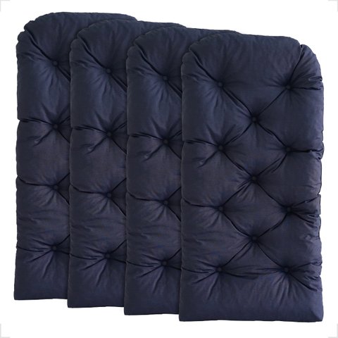 4 Almofada Confortável Impermeável para Poltrona e Cadeiras