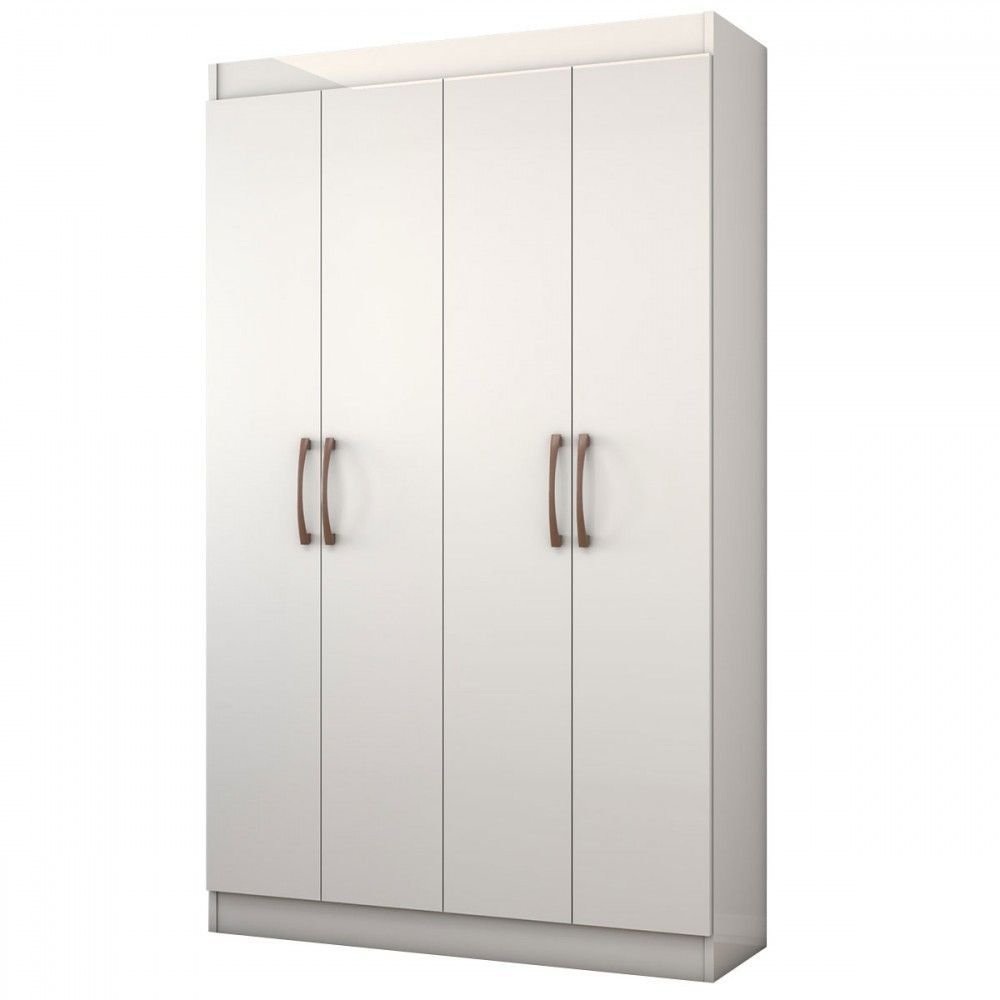 Armário Multiuso Albuquerque 4 Portas 8 Prateleiras Branco