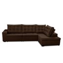 Ver imagem 3 de Sofá de Canto Retrátil e Reclinável com Molas 3,00x2,00 Berlim Suede Mirra Decor