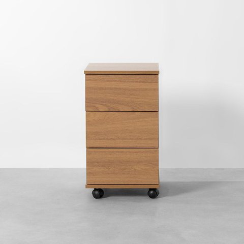 Módulo Contemporâneo Slim 3 Gavetas Freijó - 40cm Abra Cadabra