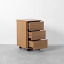 Ver imagem 2 de Módulo Contemporâneo Slim 3 Gavetas Freijó - 40cm Abra Cadabra