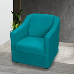 Kit 6 Poltronas Decorativas Para Sala De Espera Recepção Escritório Consultório Suede - 2