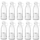 Ver imagem 1 de Garrafa Mixer Misturador Kit 10 Uni Mini Liquidificador Potente Suco Vitamina Batida Smoothie Shake