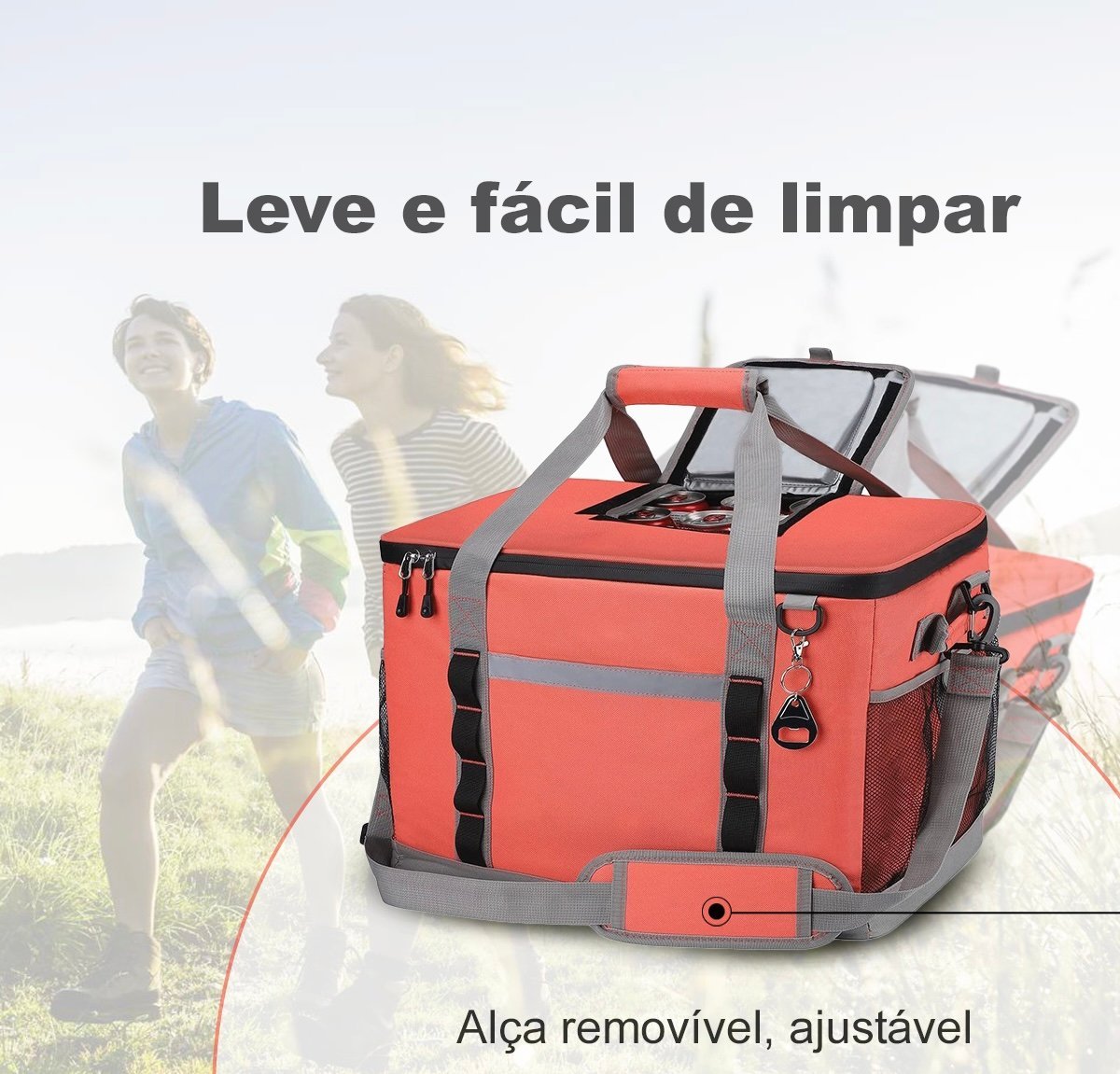 Bolsa Térmica com Grande Espaço 48 Litros - 4