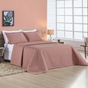 Ver imagem 2 de Kit Cobre Leito Colcha Vênus Queen Dupla Face Micropercal 200 Fios Liso 3 Peças - Rosê Casa Scarpa