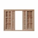 Ver imagem 1 de Veneziana de Correr 6 Folhas Mista Reto 1.40 X 1.00 - Hale
