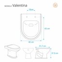 Ver imagem 2 de Assento Sanitario Poliester com Amortecedor Valentina Marfim (bege Claro) para Vaso Hervy
