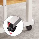 Ver imagem 5 de Mesa para Notebook Mesa Multifuncional Makeda Moderno MDF 60cm Branco Yeet