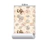 Papel de Parede Adesivo Café Lettering N06223 Rolo 0,58x3M - 3