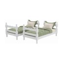 Ver imagem 7 de Beliche Madeira Maciça - Vira 2 Camas - para Colchão 78/88x188cm Multimóveis CR35687 Branco