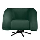 Ver imagem 3 de Kit 2 Poltrona Decorativa Micheli Giratória e Balanço Veludo Cor:verde