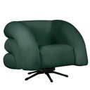 Ver imagem 2 de Kit 2 Poltrona Decorativa Micheli Giratória e Balanço Veludo Cor:verde