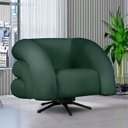 Ver mais imagens de Kit 2 Poltrona Decorativa Micheli Giratória e Balanço Veludo Cor:verde