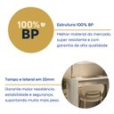 Ver mais imagens de Escrivaninha Mesa Escritório Versátil em L ou Extensível 4 Gavetas 1 Porta 2 Nichos 152cm Branco