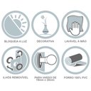 Ver imagem 4 de Cortina Blackout PVC 2,80 m x 1,80 m - Verde