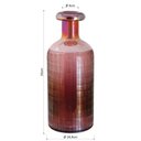 Ver imagem 2 de Benji Garrafa Decorativa 35x14x14cm Vidro Rosa Lustrado
