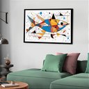 Ver imagem 2 de Quadro Decorativo Peixe Abstrato - 50x70cm:moldura Branca
