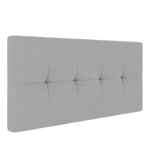 Cabeceira Painel Nina Para Cama Box Casal 140 cm Linho Cinza A05 - D’Rossi