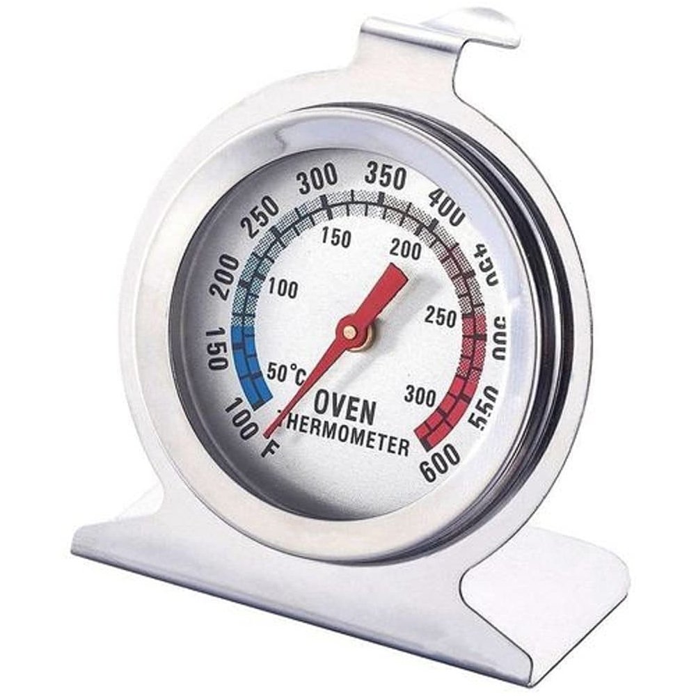 Termômetro Analógico Forno 300° Alta Qualidade Inox Com Base