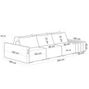 Ver imagem 5 de Sofá Ilha Modular para Sala 342cm com Puff Dublin K01 Veludo Bege Sintético Caramelo - Lyam Decor