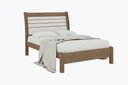 Ver imagem 1 de Cama de Casal Queen Esmeralda Plus - D Doro Castanho/off White