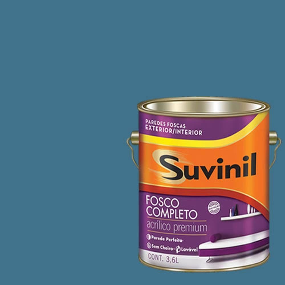 Tinta Acrilica Fosca Premium Suvinil Azul Infinito 3 | MadeiraMadeira